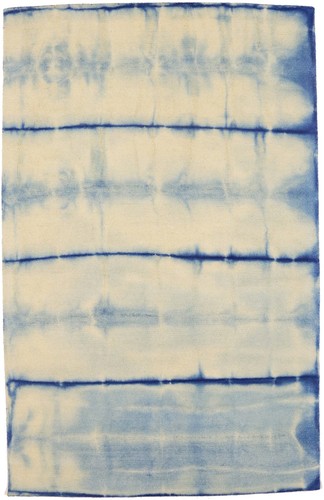 Hand tufted 5x8 - hand-tufted, blue